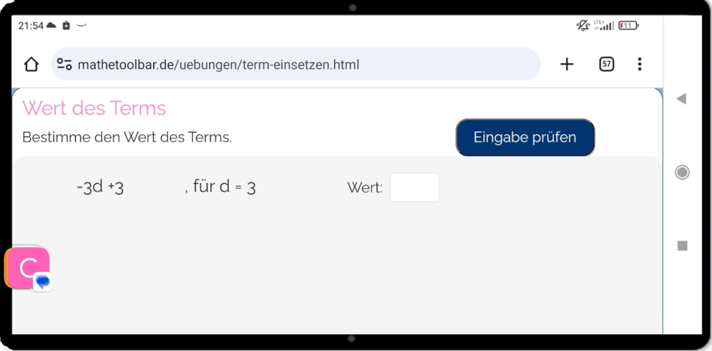 Mathe online üben – Mathe-Toolbar